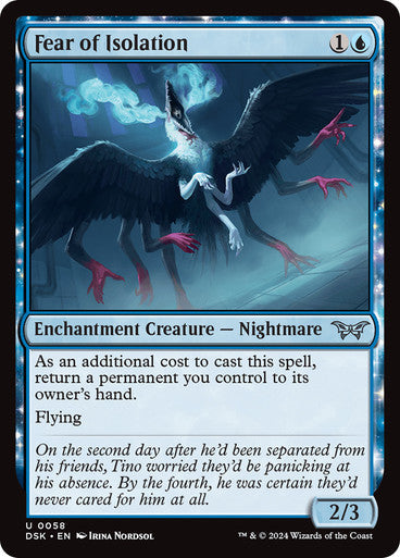 Fear of Isolation [Duskmourn: House of Horror] [Foil]