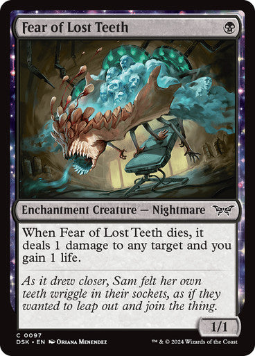 Fear of Lost Teeth [Duskmourn: House of Horror] [Foil]