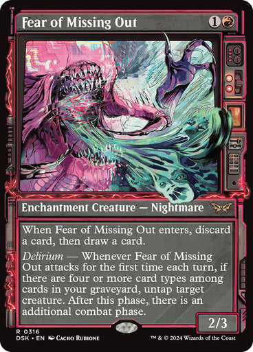 Fear of Missing Out (Showcase) [Duskmourn: House of Horror] [Foil]