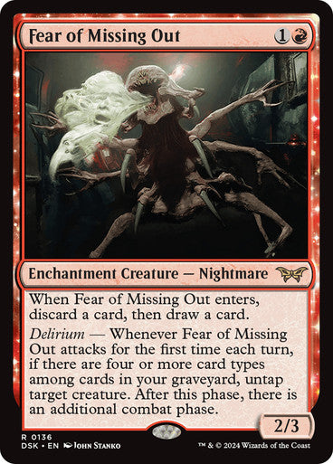 Fear of Missing Out [Duskmourn: House of Horror] [Foil]