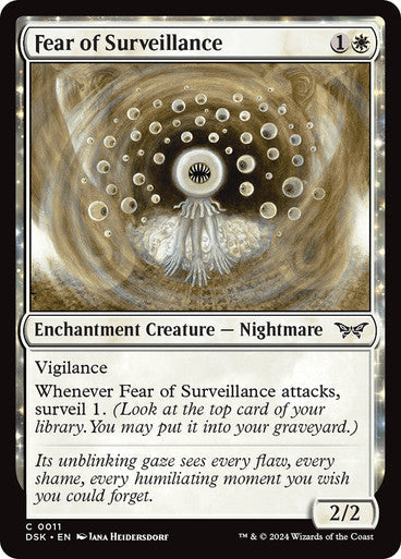 Fear of Surveillance [Duskmourn: House of Horror] [Foil]