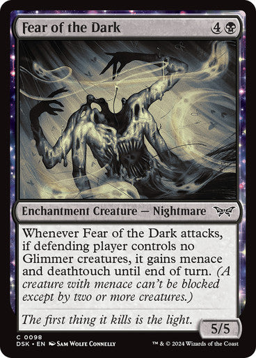 Fear of the Dark [Duskmourn: House of Horror] [Foil]