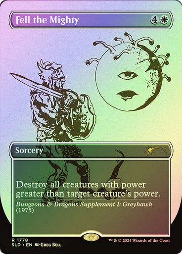 Fell the Mighty (Rainbow Foil) [Secret Lair Drop Series]