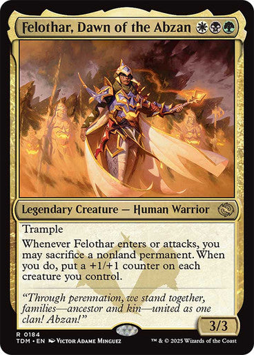 Felothar, Dawn of the Abzan [Tarkir: Dragonstorm] [Foil]