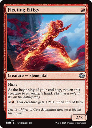 Fleeting Effigy [Tarkir: Dragonstorm] [Foil]