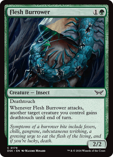 Flesh Burrower [Duskmourn: House of Horror] [Foil]