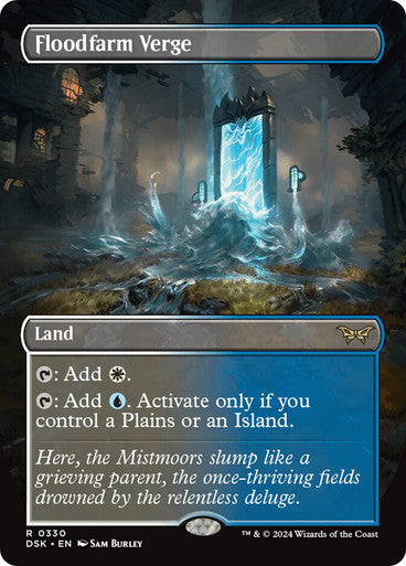 Floodfarm Verge (Borderless) [Duskmourn: House of Horror] [Foil]