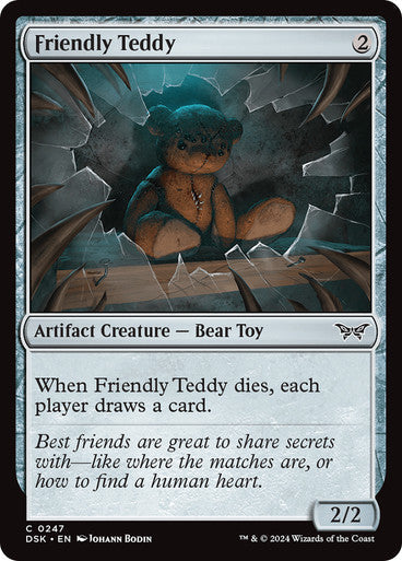 Friendly Teddy [Duskmourn: House of Horror] [Foil]