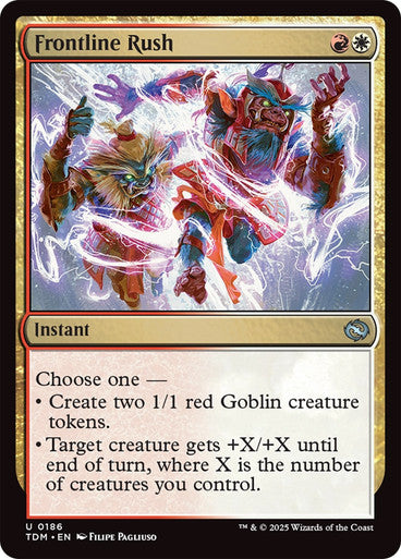 Frontline Rush [Tarkir: Dragonstorm] [Foil]