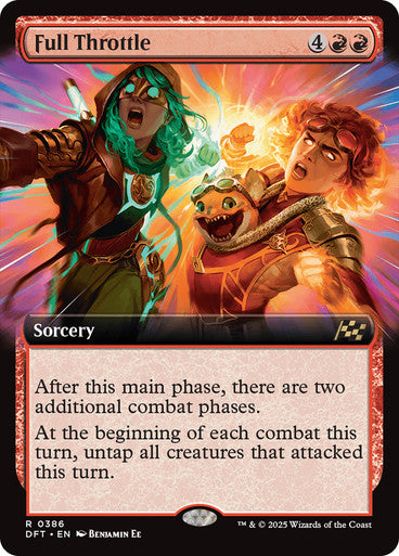 Full Throttle (Extended Art) [Aetherdrift] [Foil]