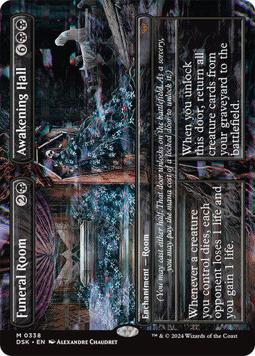 Funeral Room // Awakening Hall (Borderless) [Duskmourn: House of Horror] [Foil]