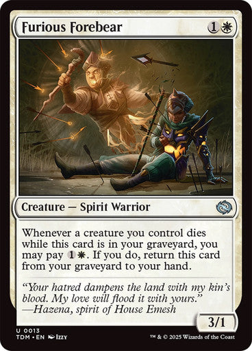 Furious Forebear [Tarkir: Dragonstorm] [Foil]