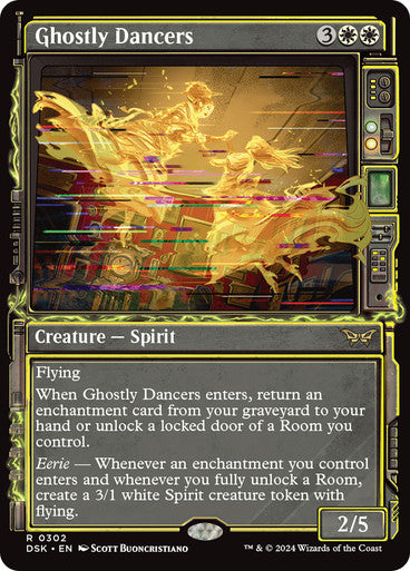 Ghostly Dancers (Showcase) [Duskmourn: House of Horror] [Foil]