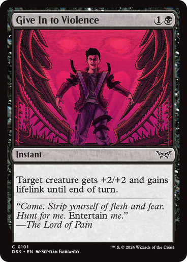 Give In to Violence [Duskmourn: House of Horror] [Foil]