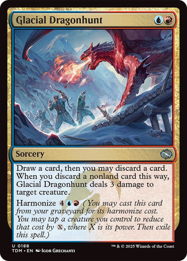 Glacial Dragonhunt [Tarkir: Dragonstorm] [Foil]