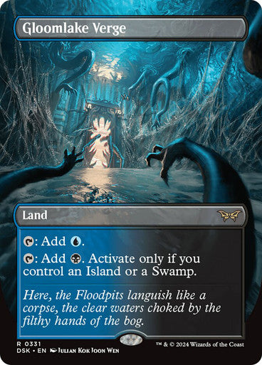 Gloomlake Verge (Borderless) [Duskmourn: House of Horror] [Foil]