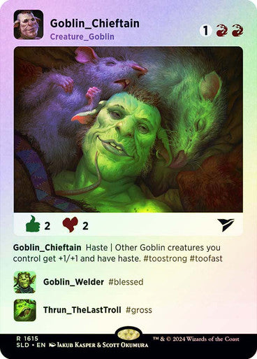 Goblin Chieftain (Rainbow Foil) [Secret Lair Drop Series]