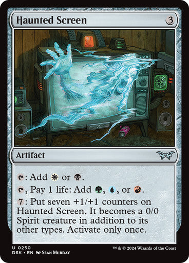 Haunted Screen [Duskmourn: House of Horror] [Foil]
