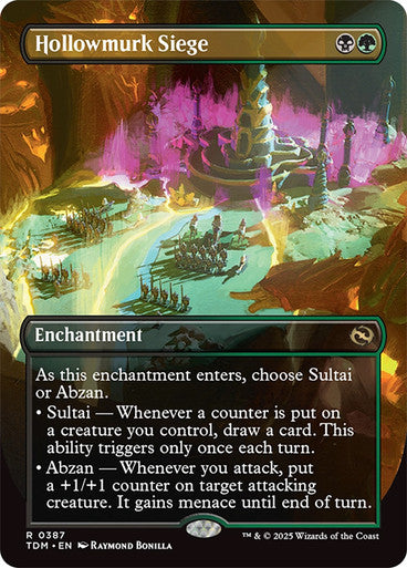 Hollowmurk Siege (Borderless) [Tarkir: Dragonstorm] [Foil]