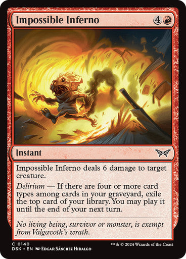 Impossible Inferno [Duskmourn: House of Horror] [Foil]
