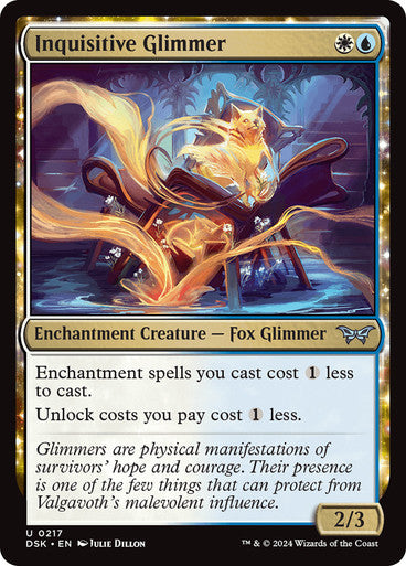 Inquisitive Glimmer [Duskmourn: House of Horror] [Foil]