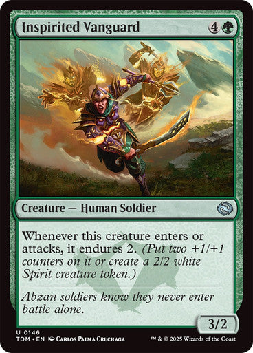 Inspirited Vanguard [Tarkir: Dragonstorm] [Foil]