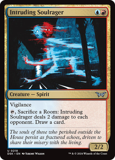 Intruding Soulrager [Duskmourn: House of Horror] [Foil]