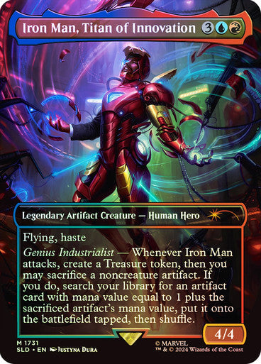 Iron Man, Titan of Innovation (Rainbow Foil) [Secret Lair Drop Series]