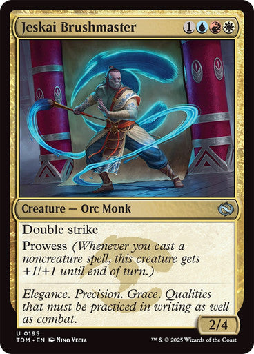 Jeskai Brushmaster [Tarkir: Dragonstorm] [Foil]