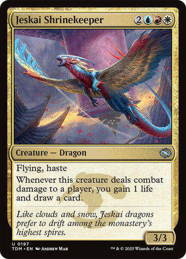 Jeskai Shrinekeeper [Tarkir: Dragonstorm] [Foil]