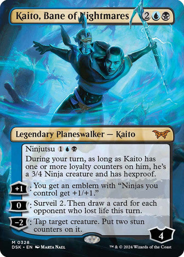 Kaito, Bane of Nightmares (Borderless) [Duskmourn: House of Horror] [Foil]