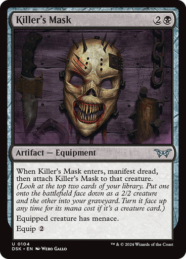 Killer's Mask [Duskmourn: House of Horror] [Foil]