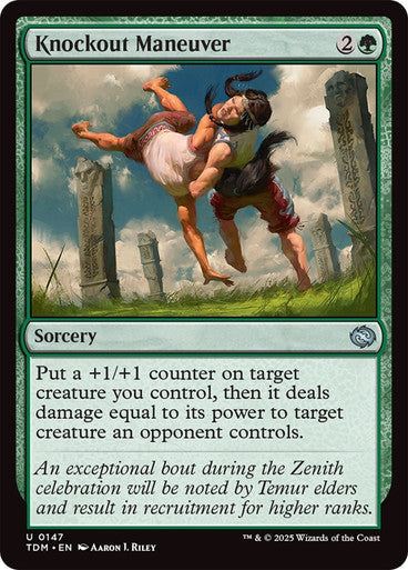 Knockout Maneuver [Tarkir: Dragonstorm] [Foil]
