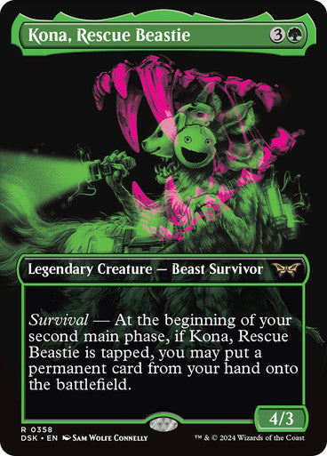Kona, Rescue Beastie (Showcase) [Duskmourn: House of Horror] [Foil]