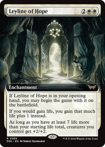 Leyline of Hope (Extended Art) [Duskmourn: House of Horror] [Foil]