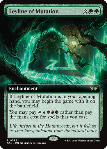 Leyline of Mutation (Extended Art) [Duskmourn: House of Horror]