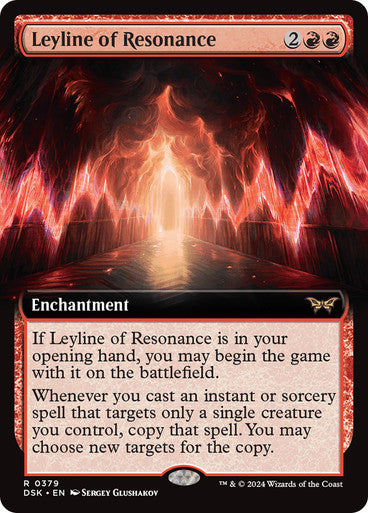 Leyline of Resonance (Extended Art) [Duskmourn: House of Horror] [Foil]