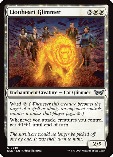 Lionheart Glimmer [Duskmourn: House of Horror] [Foil]