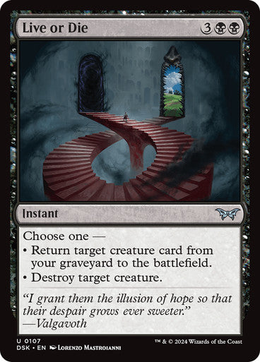 Live or Die [Duskmourn: House of Horror] [Foil]
