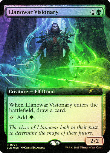 Llanowar Visionary (Extended Art) [Secret Lair Drop Series]