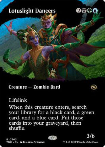 Lotuslight Dancers (Borderless) [Tarkir: Dragonstorm] [Foil]