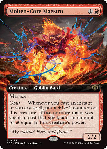 Molten-Core Maestro (Extended Art) [Secrets of Strixhaven] [Foil]