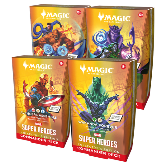 Marvel Super Heroes - Commander Deck Collector Edition Set of 4 (Preorder - Available 19 Jun 2026)