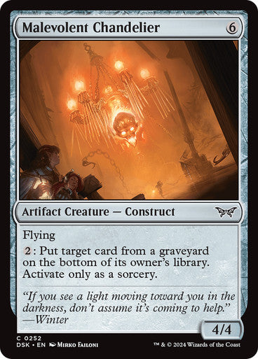 Malevolent Chandelier [Duskmourn: House of Horror] [Foil]