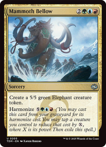 Mammoth Bellow [Tarkir: Dragonstorm] [Foil]