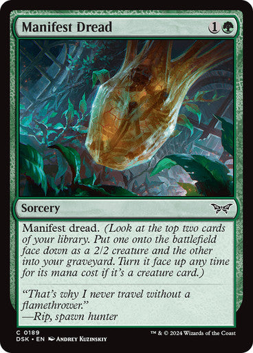 Manifest Dread [Duskmourn: House of Horror] [Foil]