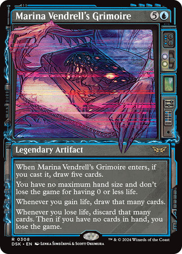 Marina Vendrell's Grimoire (Showcase) [Duskmourn: House of Horror] [Foil]