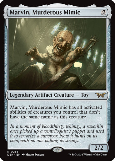 Marvin, Murderous Mimic [Duskmourn: House of Horror] [Foil]