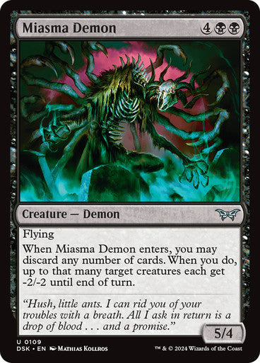Miasma Demon [Duskmourn: House of Horror] [Foil]