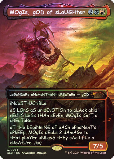 MOgIs, gOD of sLaUGHter (9994) (Rainbow Foil) [Secret Lair Drop Series]